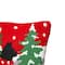 Glitzhome&#xAE; Hooked Christmas Cat Throw Pillow